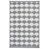 EsssCert Design Esschert Design Outdoor Teppich 180x121 cm Grau und Weiß OC24