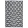 EssCernert Design Esschert Design Outdoor Teppich 180x121 cm Grau und Weiß OC25
