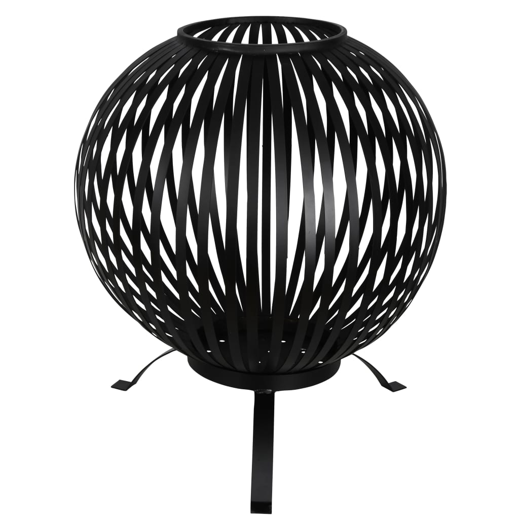 EssCernert Design Esschert Design Fire Korf Ball -abgehaltener Kohlenstoffstahl Schwarz FF400