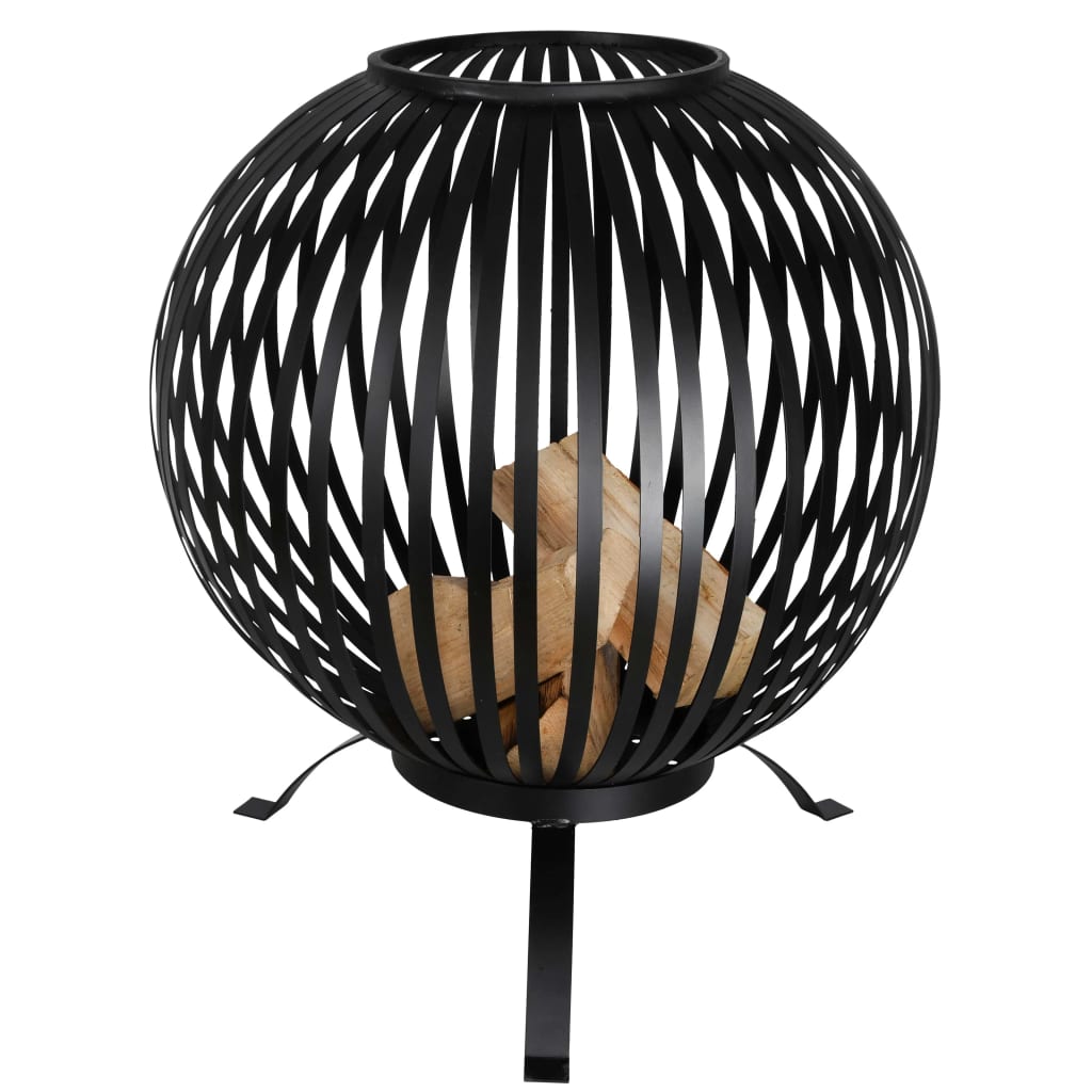 EssCernert Design Esschert Design Fire Korf Ball -abgehaltener Kohlenstoffstahl Schwarz FF400