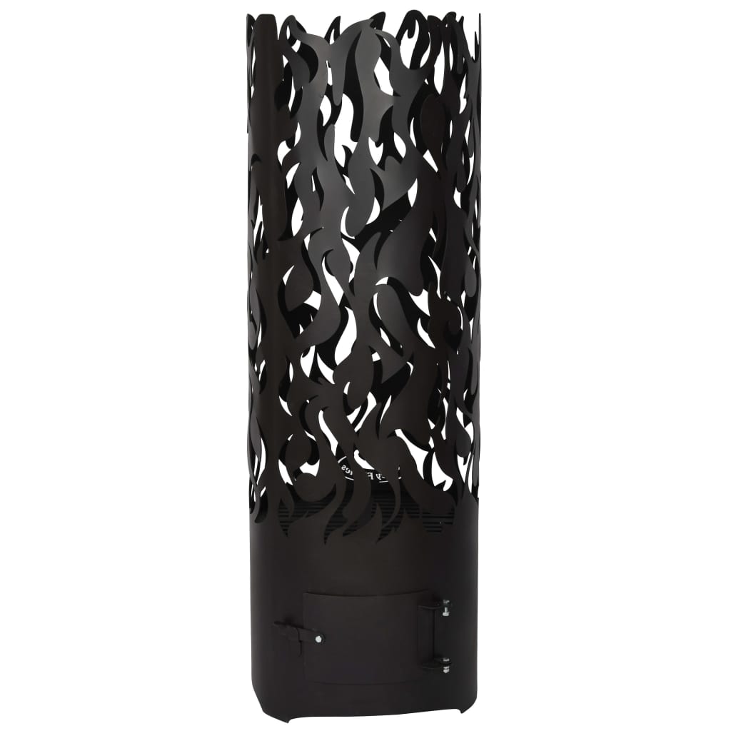 EsssCert Design Esschert Design Fire Flames Carbon Steel Schwarz FF408