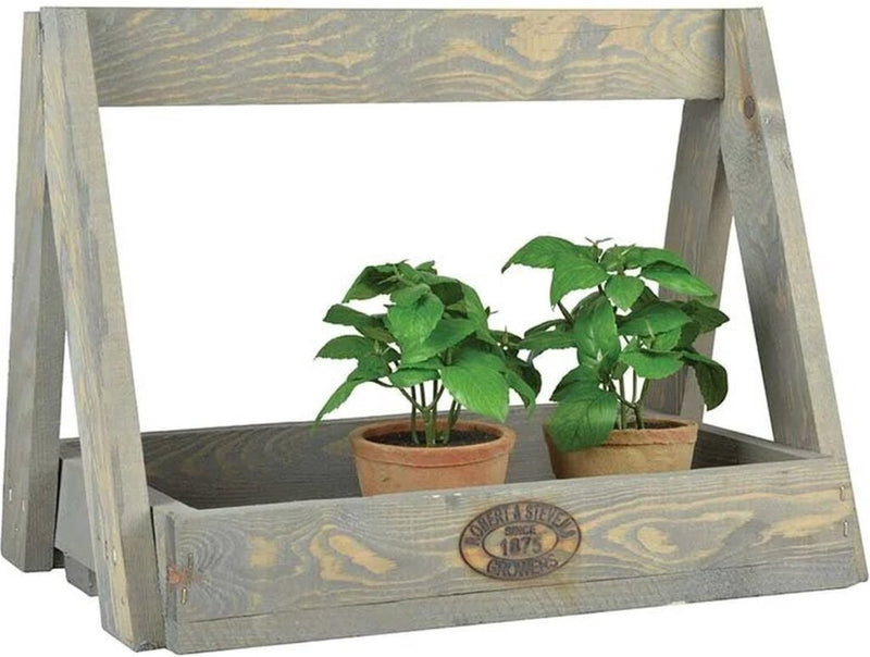 EsssCert Design Esschert Design Holzpflanzestange 29x39.2x28,9 cm Grau