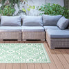 Esschert Design Esschert Design Outdoor Teppich 182x122 cm grün und weiß