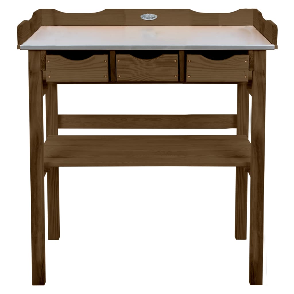 EsssCert Design Esschert Design Bottie Tisch mit Schubladen braun
