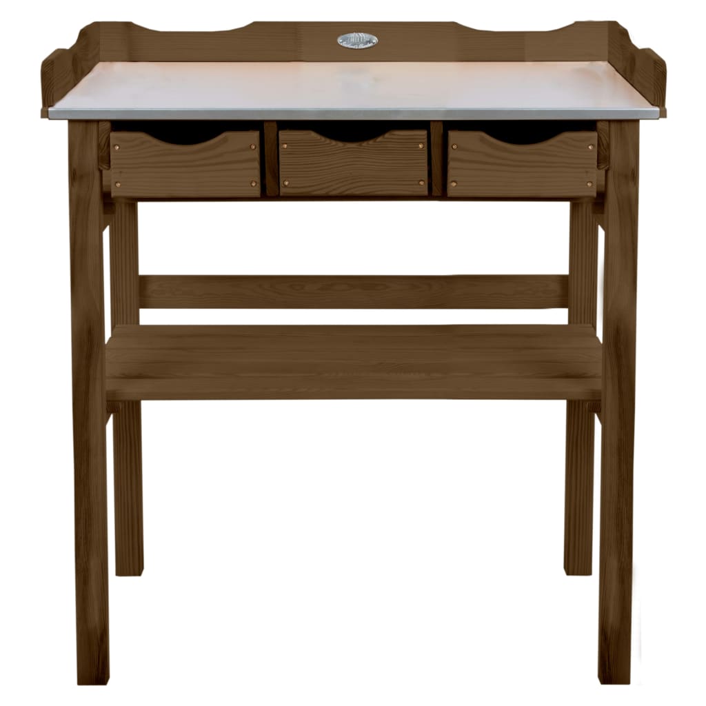 EsssCert Design Esschert Design Bottie Tisch mit Schubladen braun
