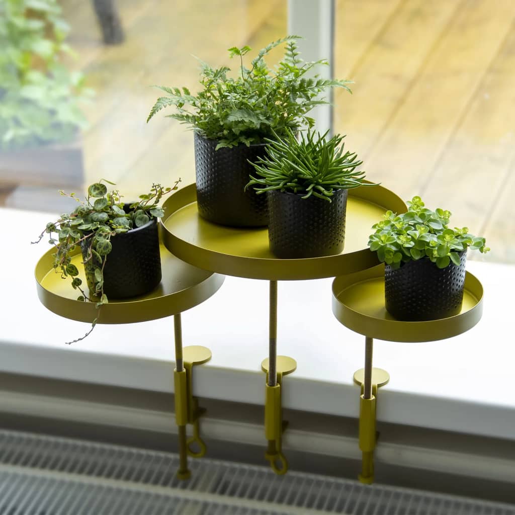 Esschert Design Esschert Design Pflanze Blad mit Klemme um S Goldfarbe