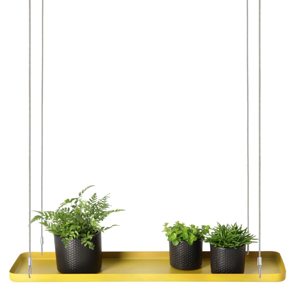 Esschert Design Esschert Design Pflanze Blad hängen rechteckig l Goldfarbe