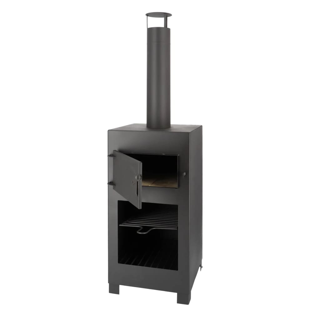 Esschert Design Esschert Design Terrasse Herd mit Pizzaofen Schwarz