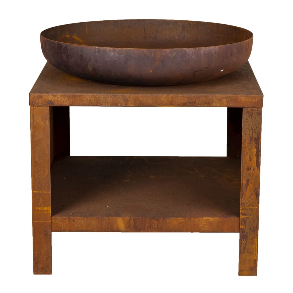 EsssCert Design Esschert Design Fire Bowl mit Holzaufbewahrung 62 cm Rost -Colored