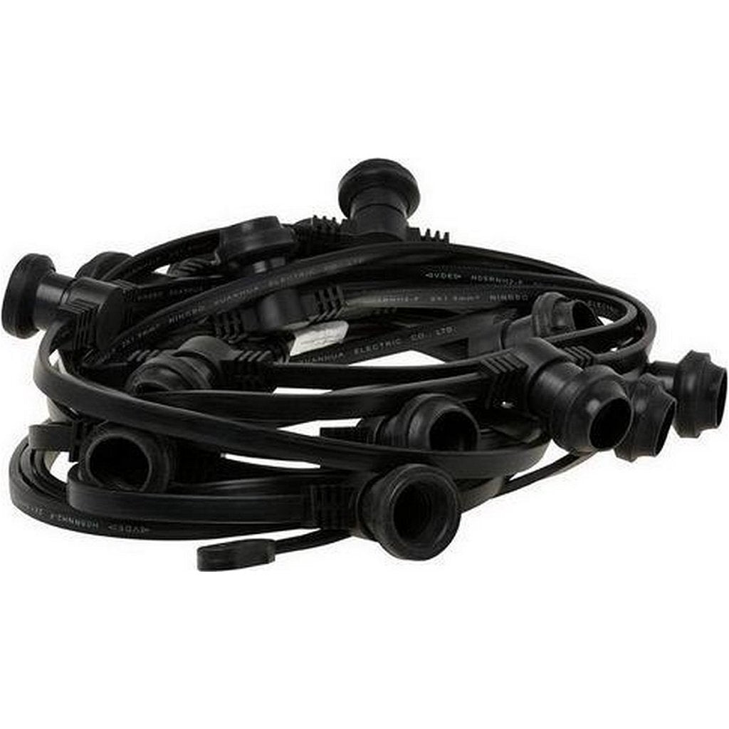 Basic Simply Design P10 wasserdichtes Schutzkabel mit 15 Ausstattungen 10 m schwarz