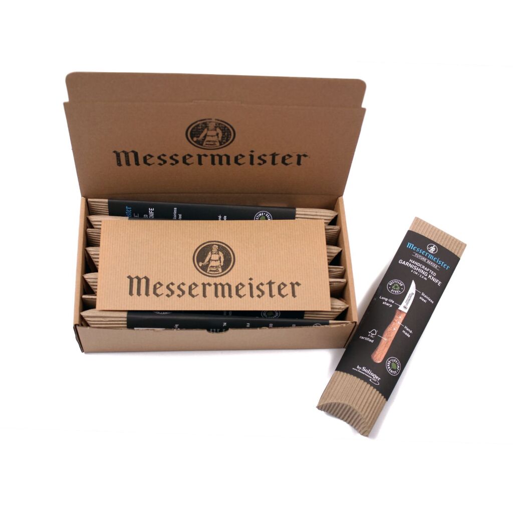 Solinger Solinger Msedermeister Schilmesje Edelstahl -Buchenholz Holz