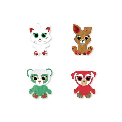 Ojo Weihnachts-Plüsch-Sammlerstücke, 10 cm