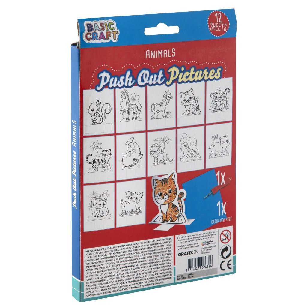 Bongers Spielzeugstichblock mit 12 Karten Filz und Stift, in Box (1 Stück) Assorti