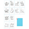 Bongers Spielzeugstichblock mit 12 Karten Filz und Stift, in Box (1 Stück) Assorti
