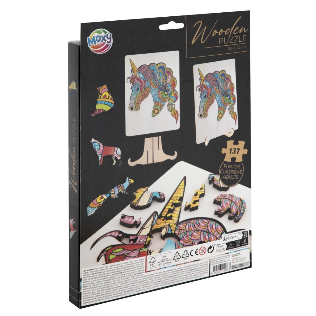 Kreative Handwerksgruppe Holz Jegin Puzzle Unicorn, 137st.