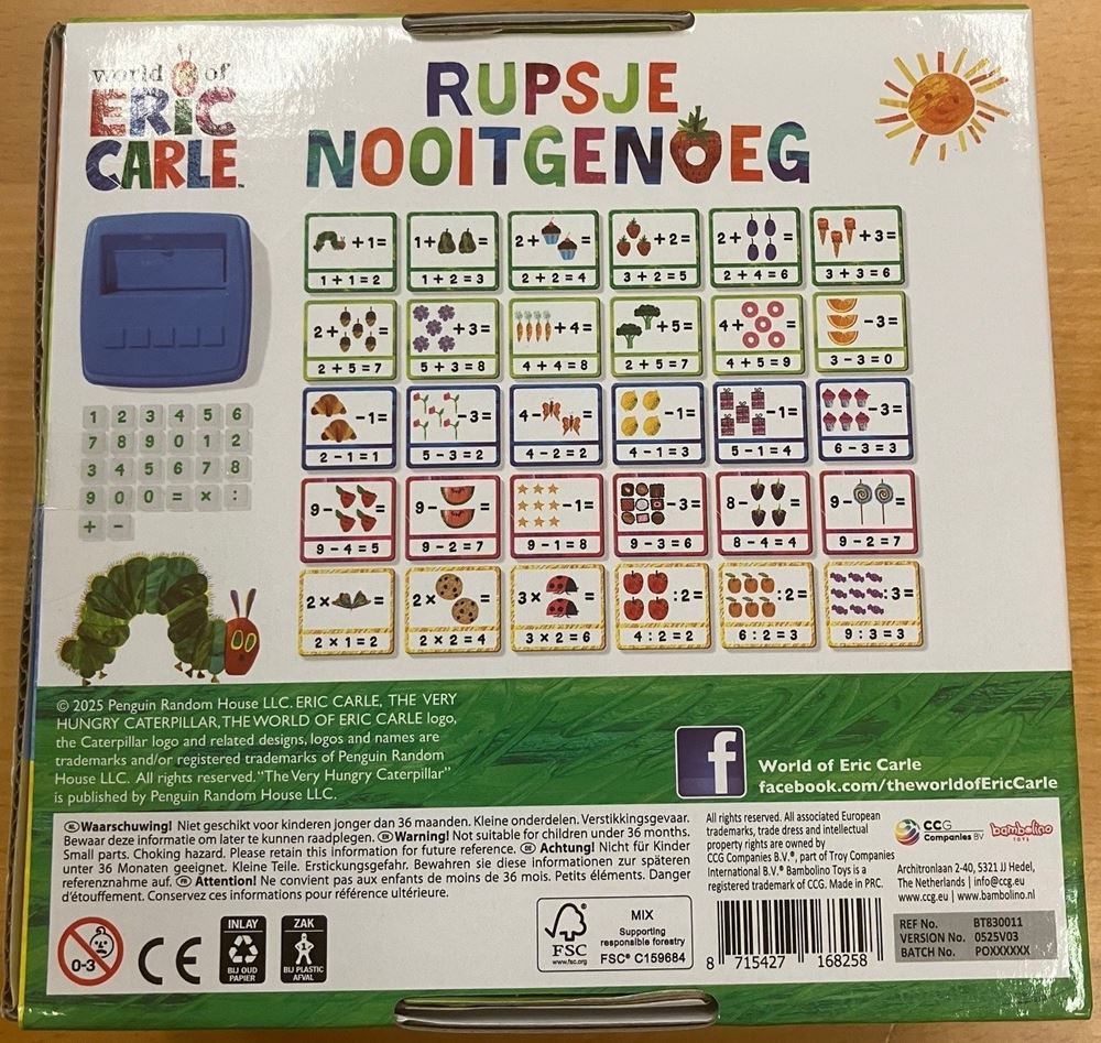 Caterpillar lernt nie genug zu zählen. 3+