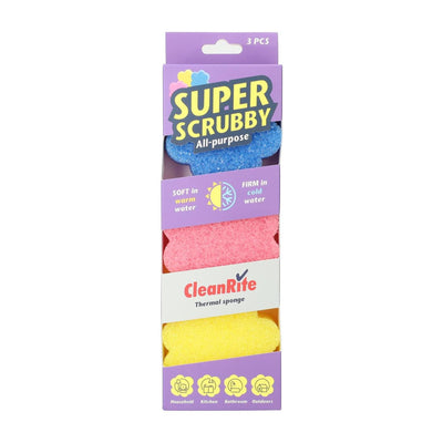 CleanRite CleanRite Scrub Schwamm 3 Teile