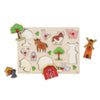 Noppen Puzzle Wood Farm, 12st.