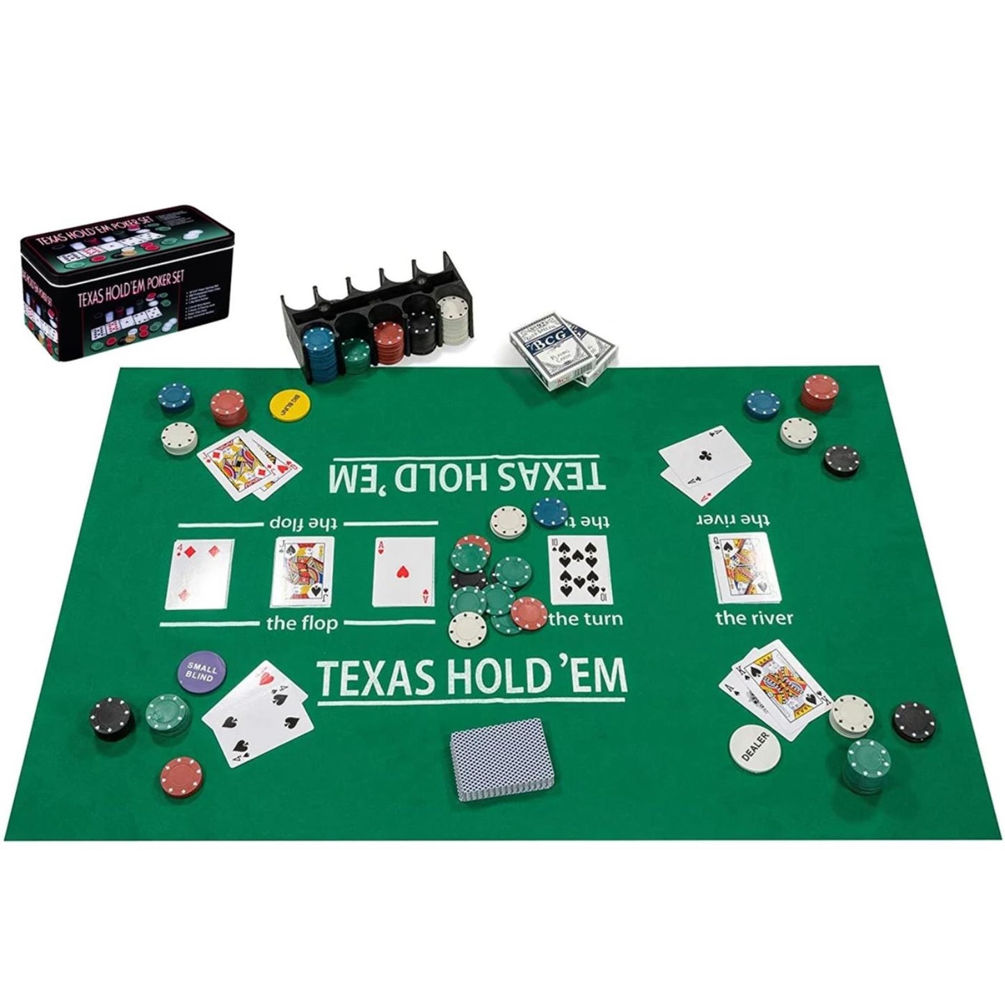 Engelhart komplettes Pokerset mit 200 Chips