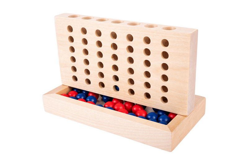 Holz vier in einem Reitspiel