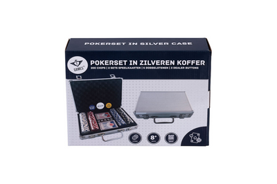 Pokerset im Silberetui - 200 Chips