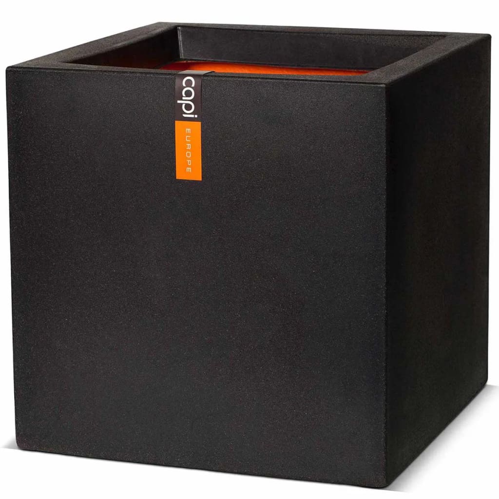 Capi Capi Pflanzer Urban Smooth Square 40x40x40 cm Schwarz KBL903