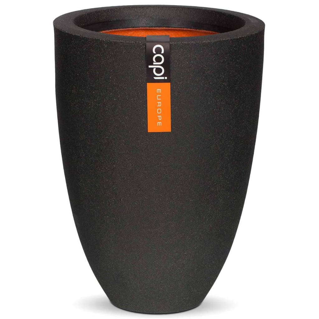 Capi Capi Flowerpot Urban Smooth Elegante Schicht 36x47 cm Schwarz KBL782