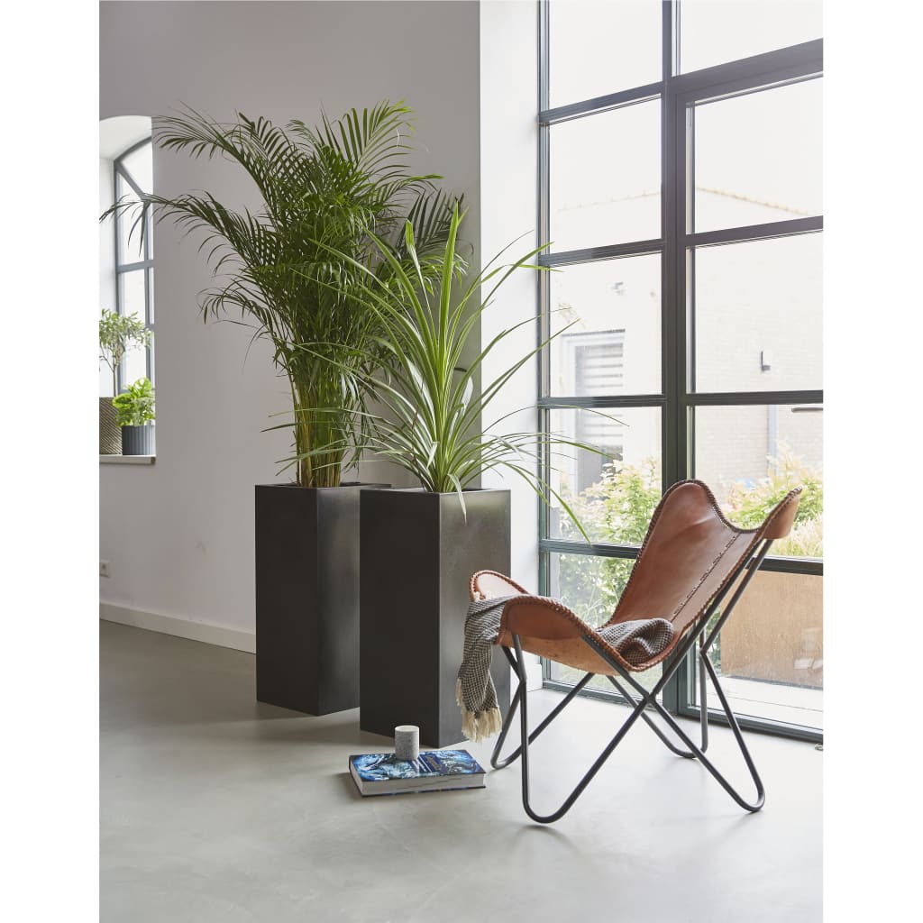 Capi Capi Pflanzer Urban Glatt rechteckig 36x79 cm Schwarz