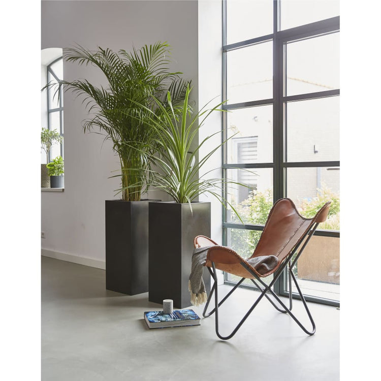 Capi Capi Pflanzer Urban Glatt rechteckig 36x79 cm Schwarz