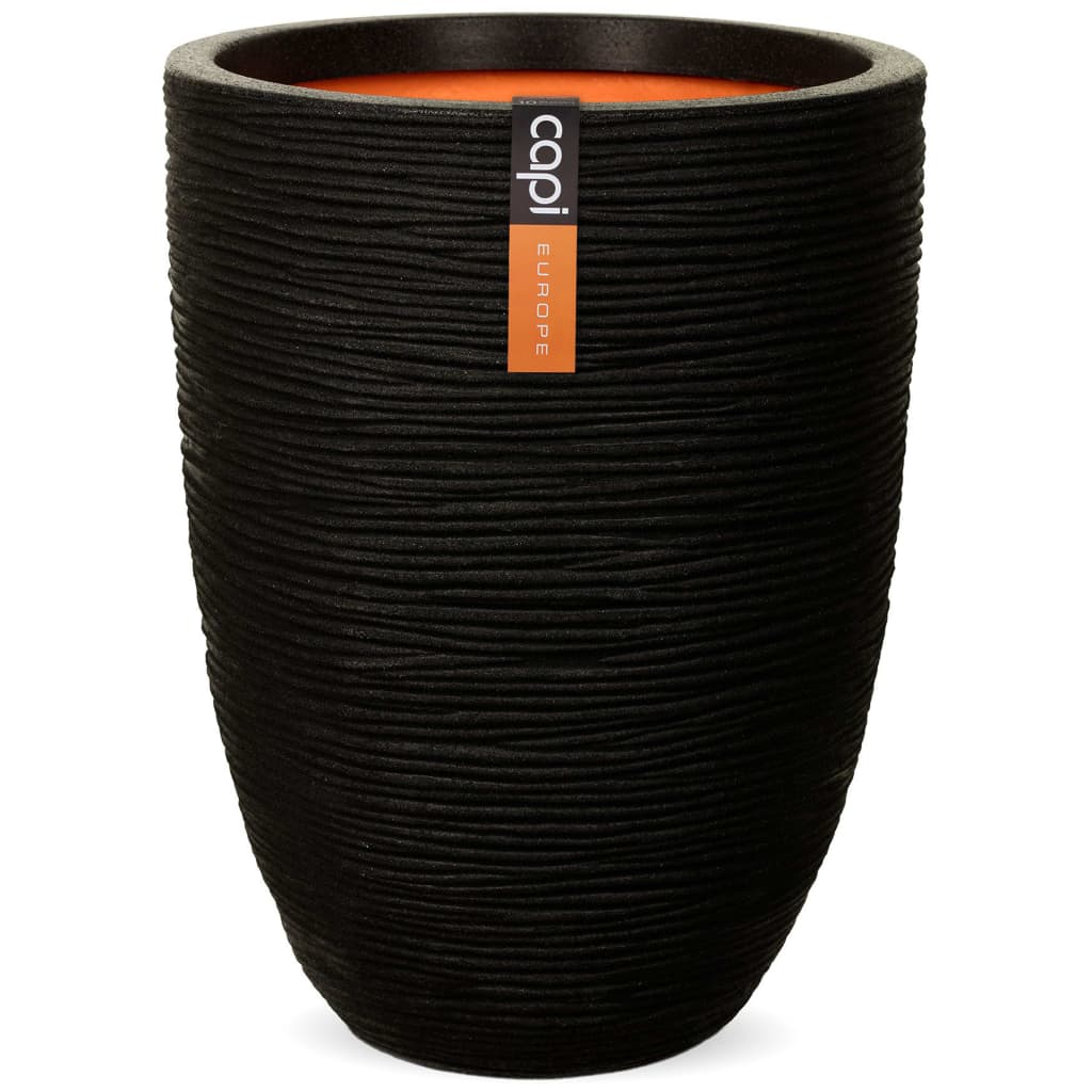 Capi capi blowerpot naturrippen elegant niedrig 36x47 cm schwarz kblr782