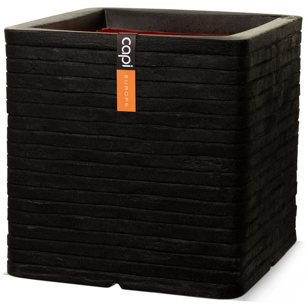 Capi Capi Pflanzer Nature Row Square 40x40 cm Schwarz KBLRO903