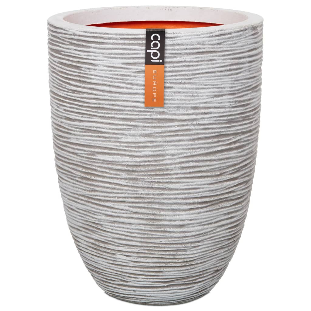 Capi Capi Flowerpot Nature Rib Elegante Schicht 36x47 cm Elfenbein -gelöschtes Kofi782