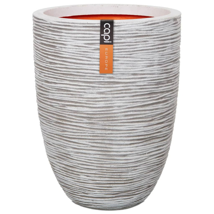 Capi Capi Flowerpot Nature Rib Elegante Schicht 36x47 cm Elfenbein -gelöschtes Kofi782