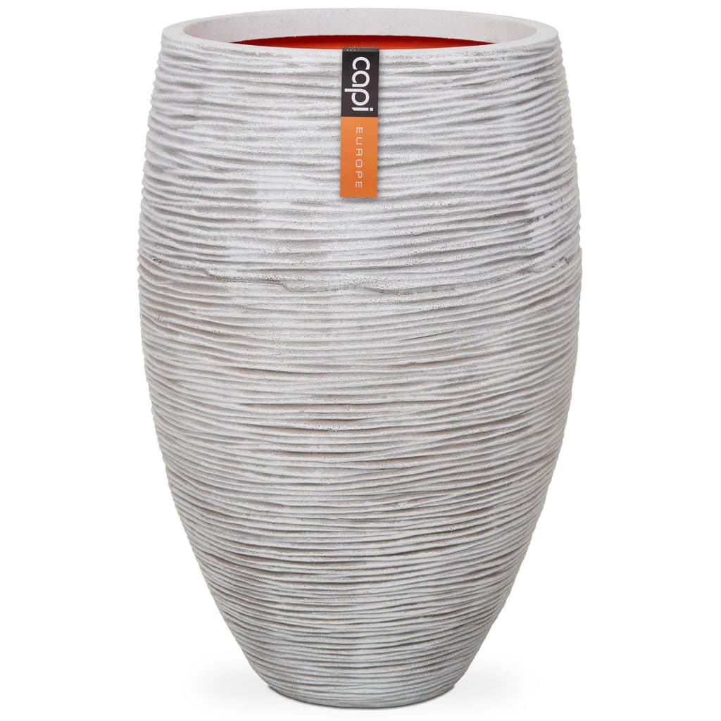 Capi Capi Flowerpot Natur Rib Elegant Deluxe 40x60 cm Elfenbein Farbe Kofi1131