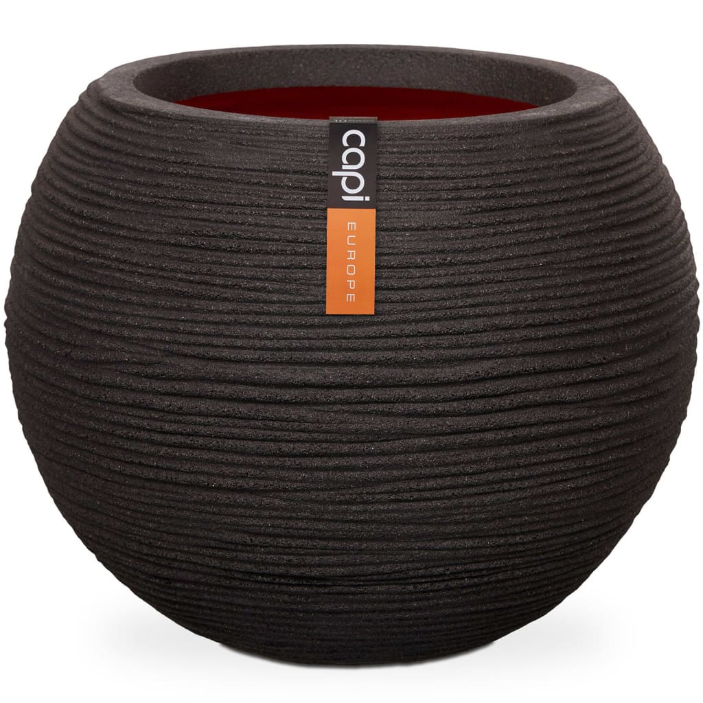 Capi capi blowerpot nature rib sphärisch 62x48 cm schwarz kblr271