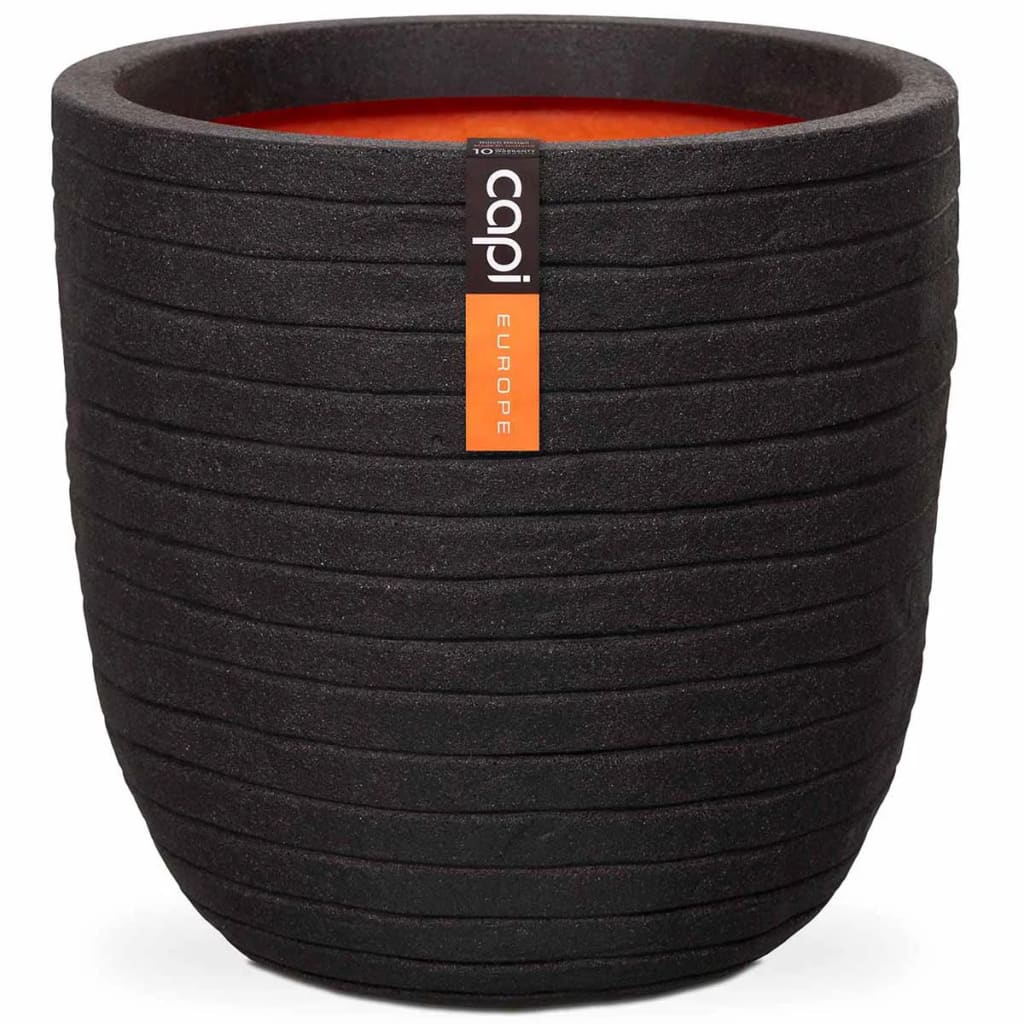 Capi Capi Blumentopf Naturreihe 43x41 cm schwarz kblro933