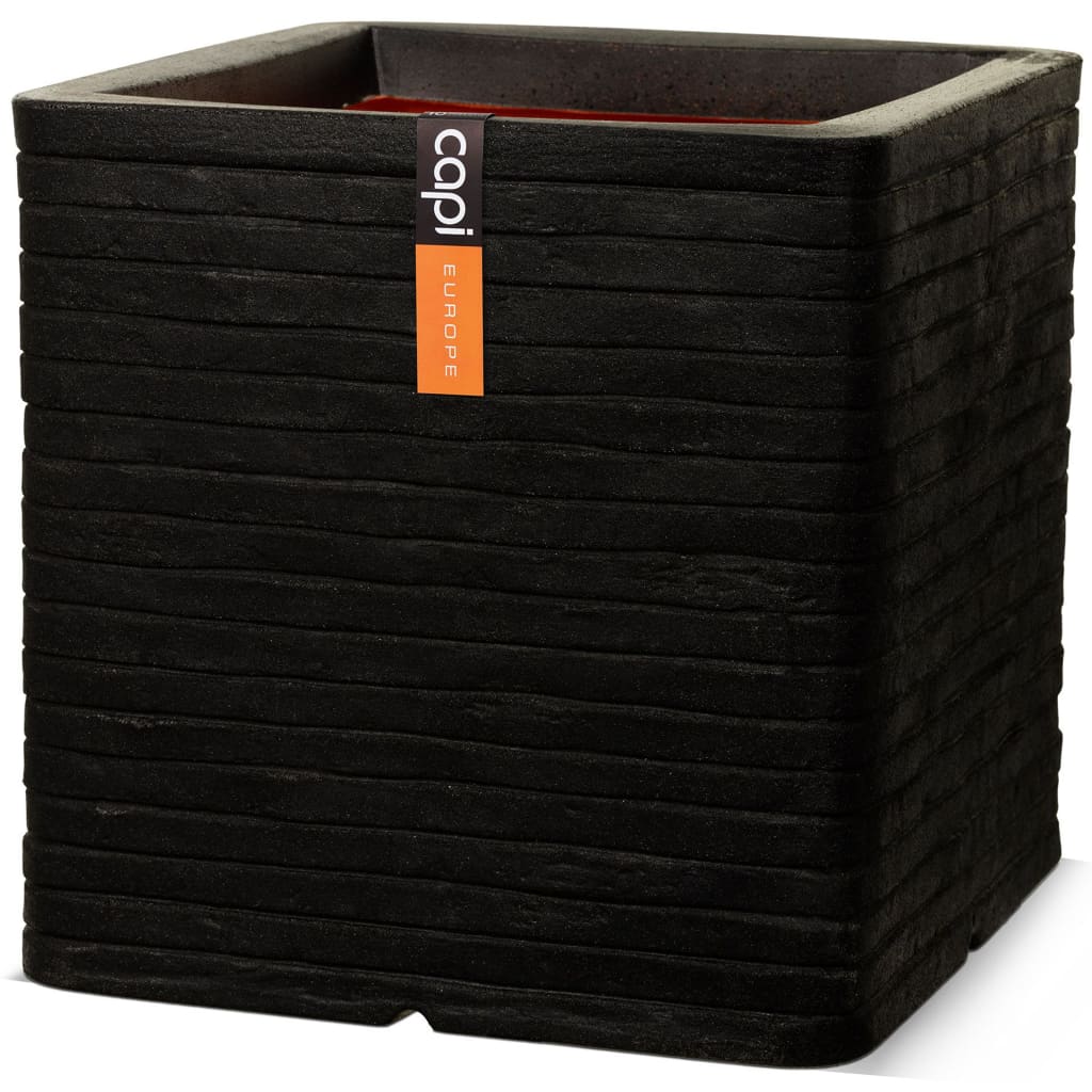 Capi Capi Pflanzer Nature Row Square 30x30 cm Schwarz KBLRO902