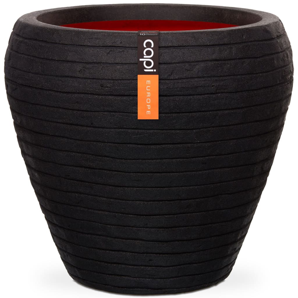 Capi Capi Flowerpot Nature Row taps 42x38 cm schwarz kblro362