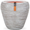 Capi Capi Flowerpot Nature Rippe Zapftaps 42x38 cm Elfenbein -gelöschtes KOFI362