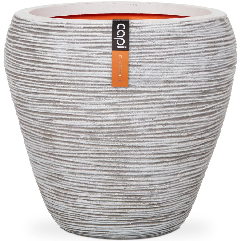 Capi Capi Flowerpot Nature Rippe Zapftaps 42x38 cm Elfenbein -gelöschtes KOFI362