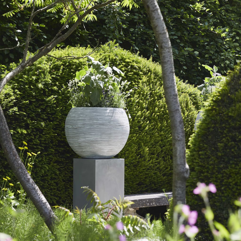Capi Capi Flowerpot Natur Rib Sphärisch 62 x 48 cm Elfenbein -ausgelöschtes Kofi271