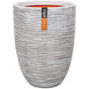 Capi Capi Flowerpot Natur Rib Elegante Schicht 46x58 cm Elfenbeinfarbe Kofi783