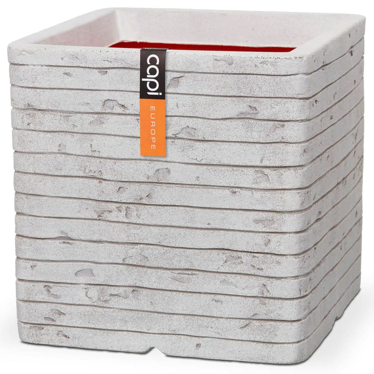 Capi Capi Pflanzer Nature Row Square 30x30 cm Elfenbein -ausgelöster Krwi902