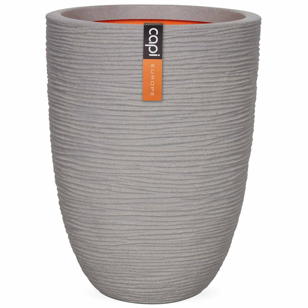 Capi Capi Blumenpot Natur Rib Elegante Schicht 36x47 cm grau