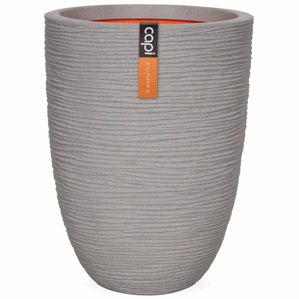 Capi Capi Blumenpot Natur Rib Elegante Schicht 36x47 cm grau