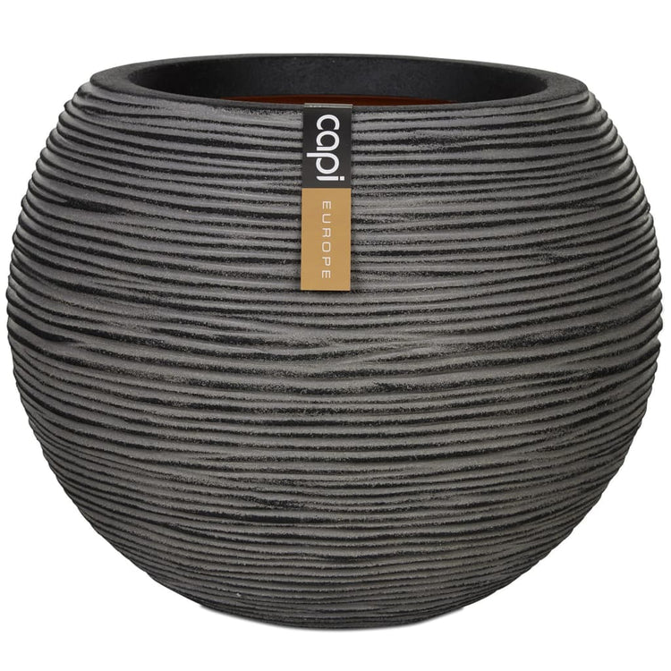 Capi capi blowerpot naturrippen sphärisch 62 x 48 cm Anthrazit Kofz271