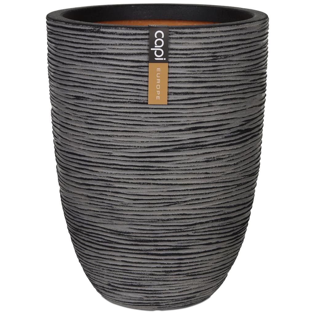 Capi capi blowerpot naturrippen elegant niedrig 46x58 cm anthrazit kOFZ783