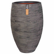 Capi Capi Flowerpot Natur Rib Elegant Deluxe 40x60 cm Anthrazit PKOFZ1131 - afbeelding 1