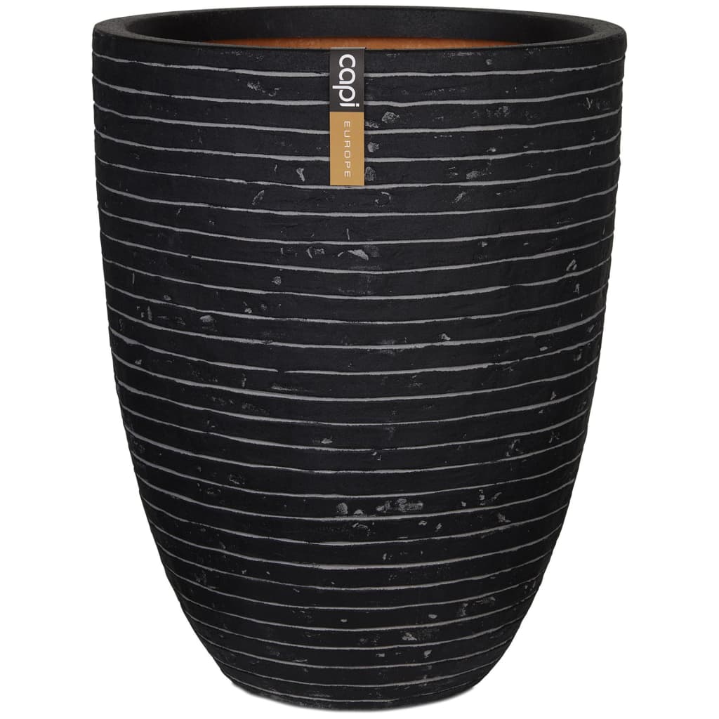 Capi Capi Flowerpot Nature Row elegant niedrig 46x58 cm Anthrazit krwz783