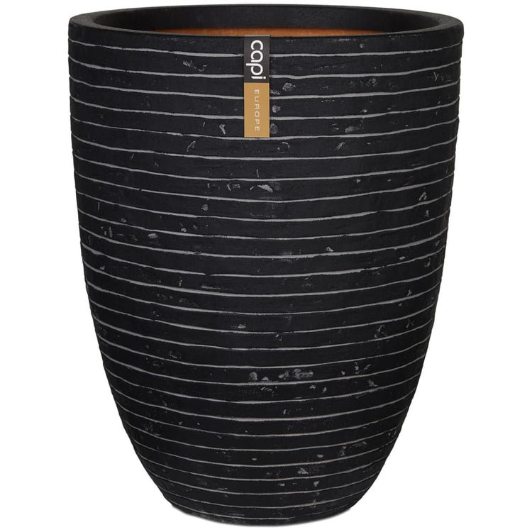Capi Capi Flowerpot Nature Row elegant niedrig 46x58 cm Anthrazit krwz783